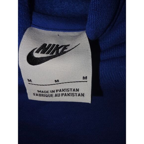 Nike Air Unisex Hoodie Size M Blue Pullover Sweatshirt Kangaroo Pocket NWT - Picture 10 of 14